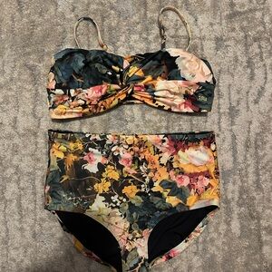 Albion Multicolor Bikini Set with 2 tops and 1 bottom